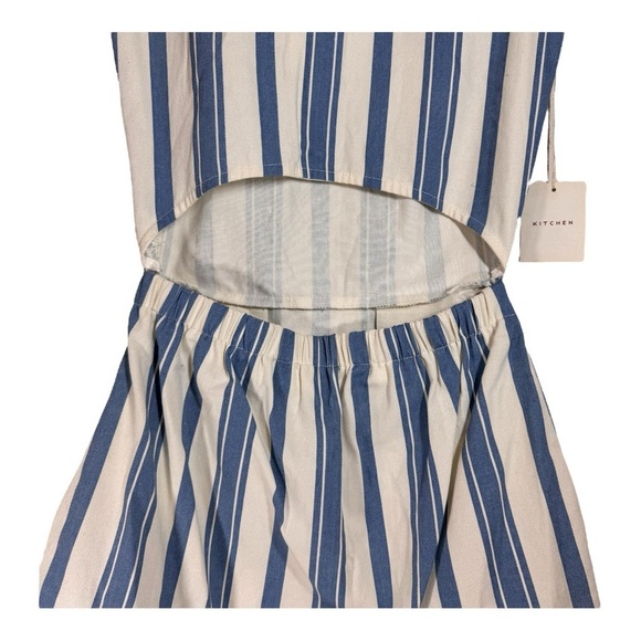 Kitchen Brand Striped Denim Mini Dress NWT - Picture 7 of 10